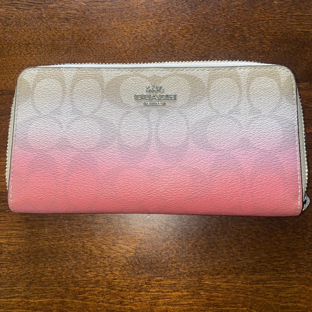 Coach Ombré Leather Wallet